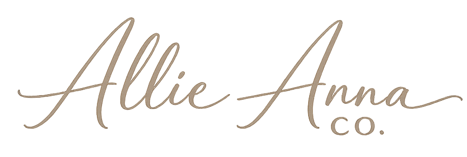 Allie Anna Co. personalized embroidery boutique logo
